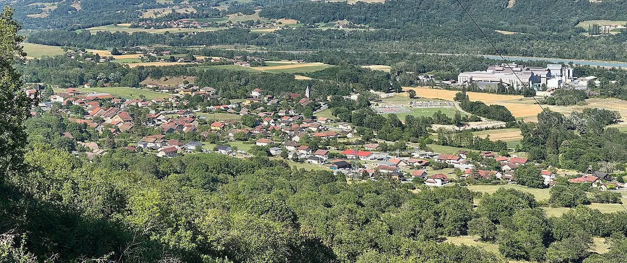Vue d'Anglefort, Anglefort.