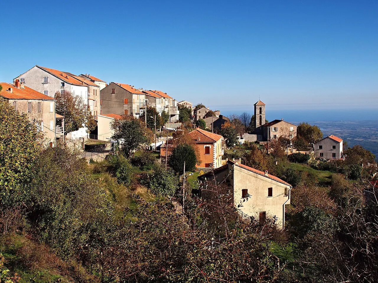 Antisanti, Rogna (Corse) - Vue du village