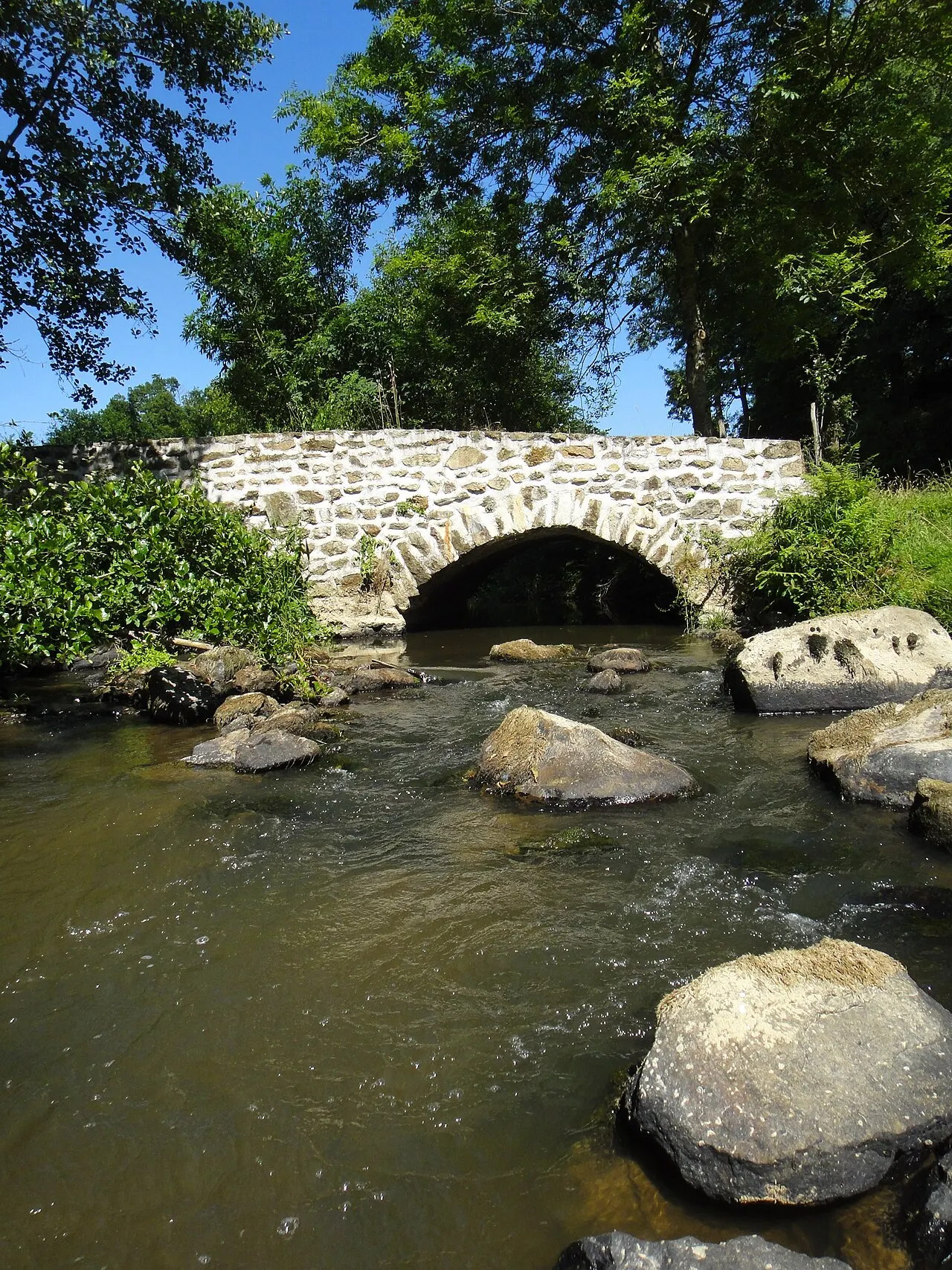 Rivière l'Aron au pont de Buchaud.