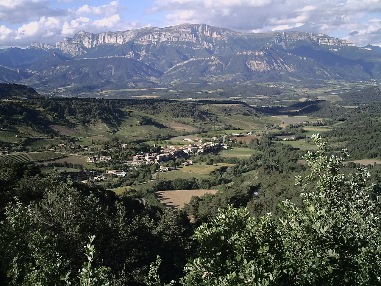 Vue d'ensemble du vallon de Barnave, face au Glandasse.