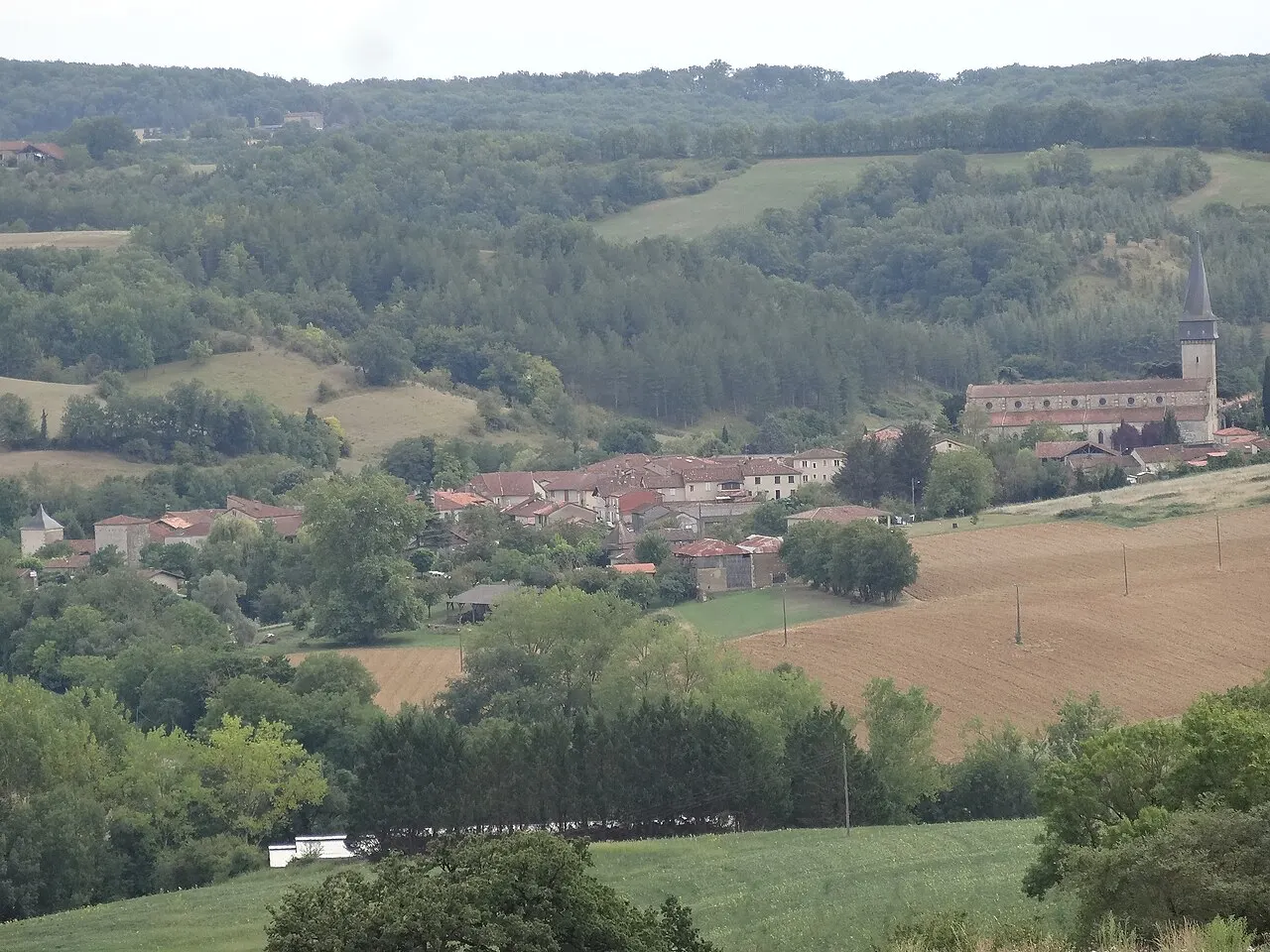 Vue de Barran (Gers, France).