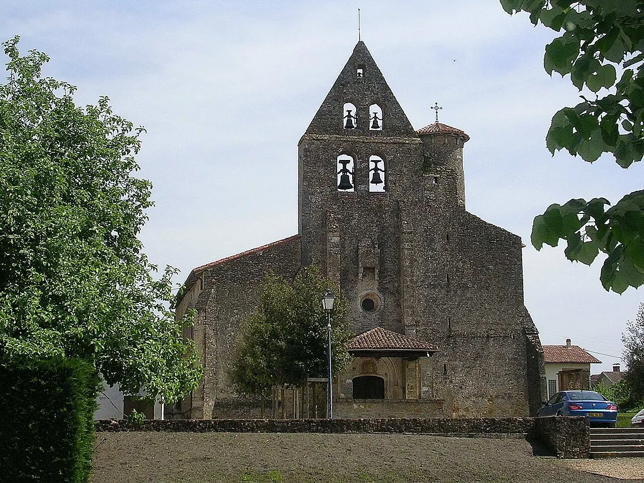 Eglise saint-Amand, à Bascons, dans le département français des Landes