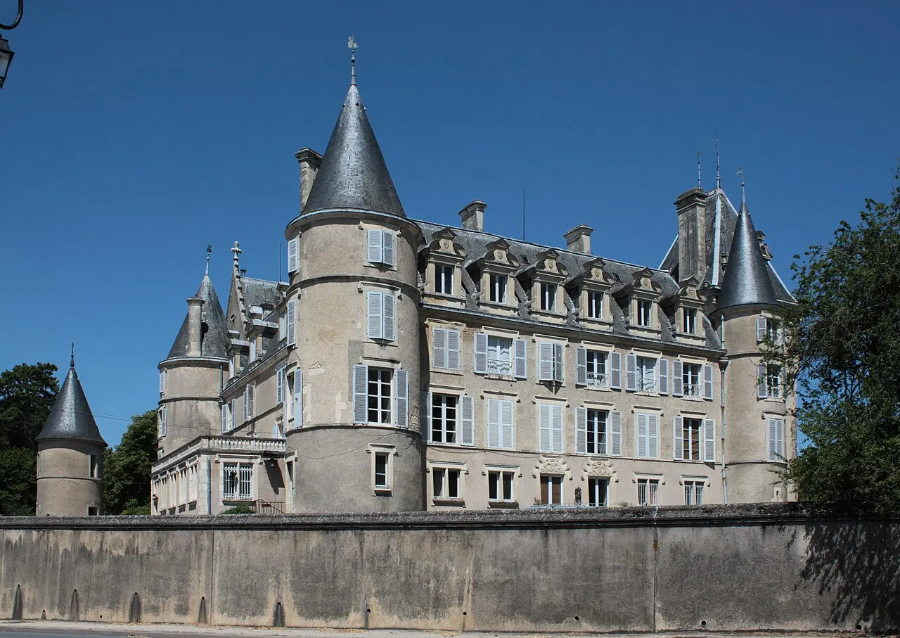 Château, façade nord, Fr-18-Blet.