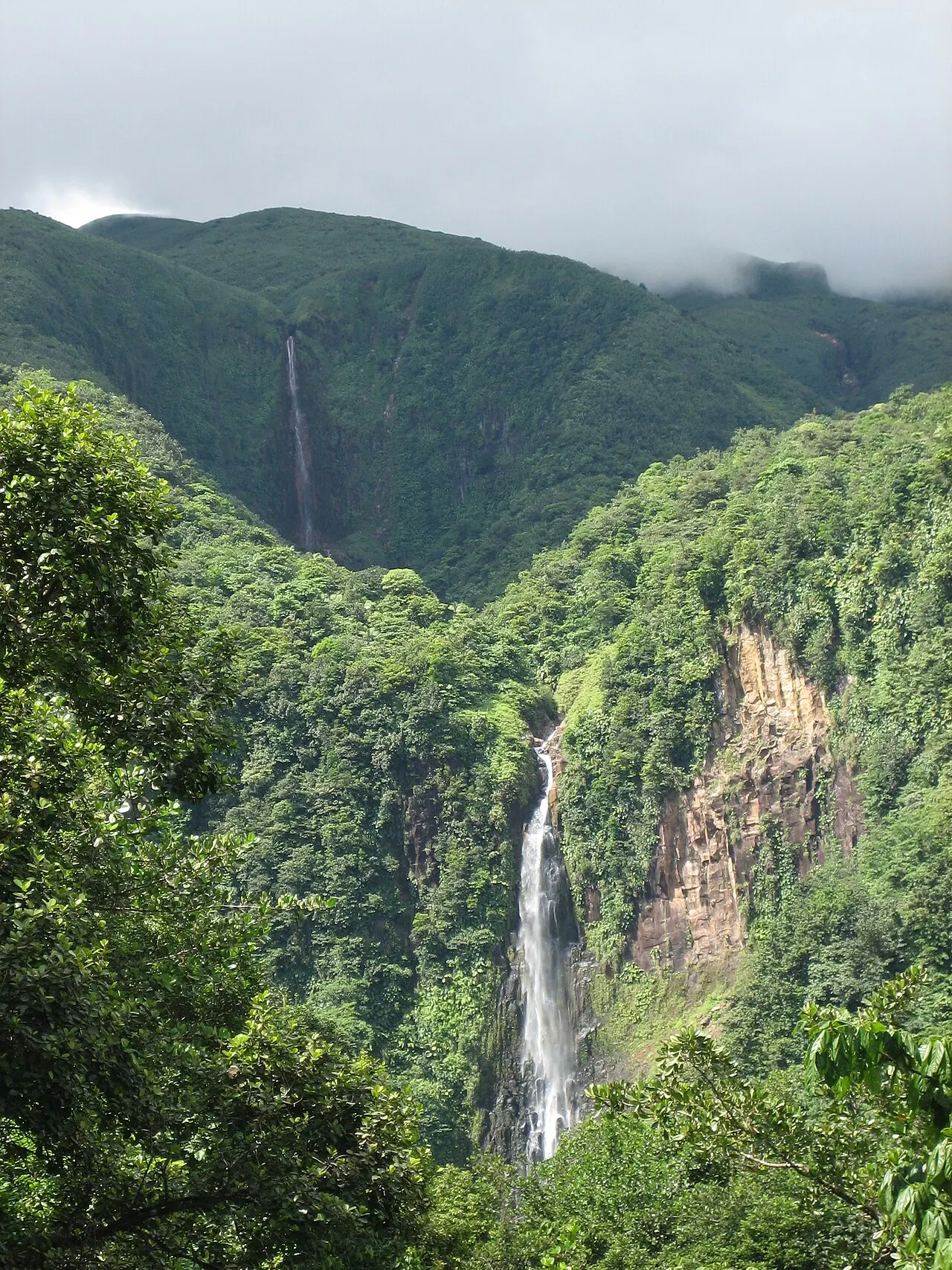 Chutes du carbet, guadeloupe