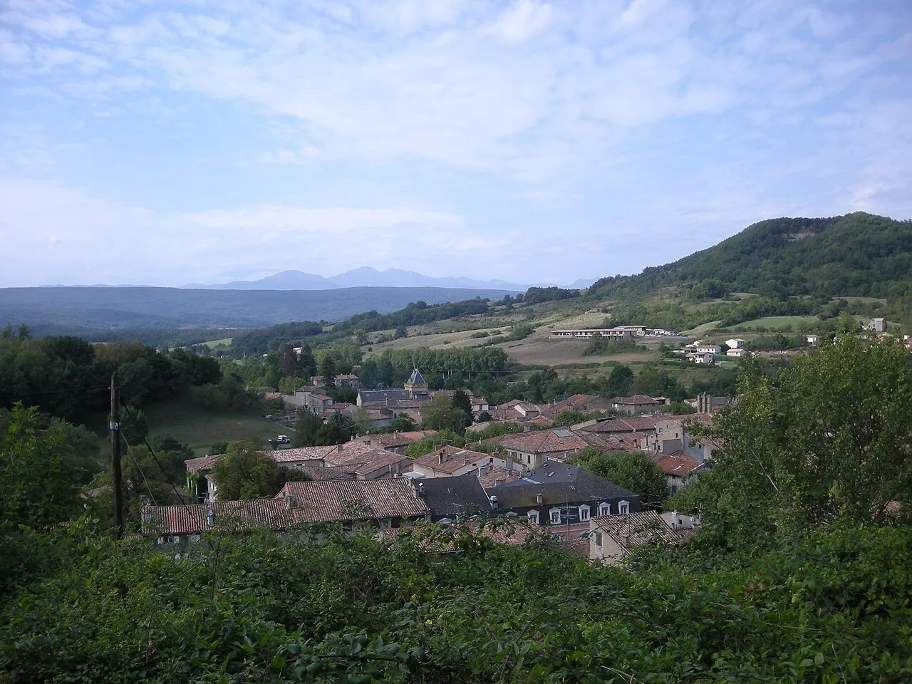 Vue générale de Chalabre (Aude)
