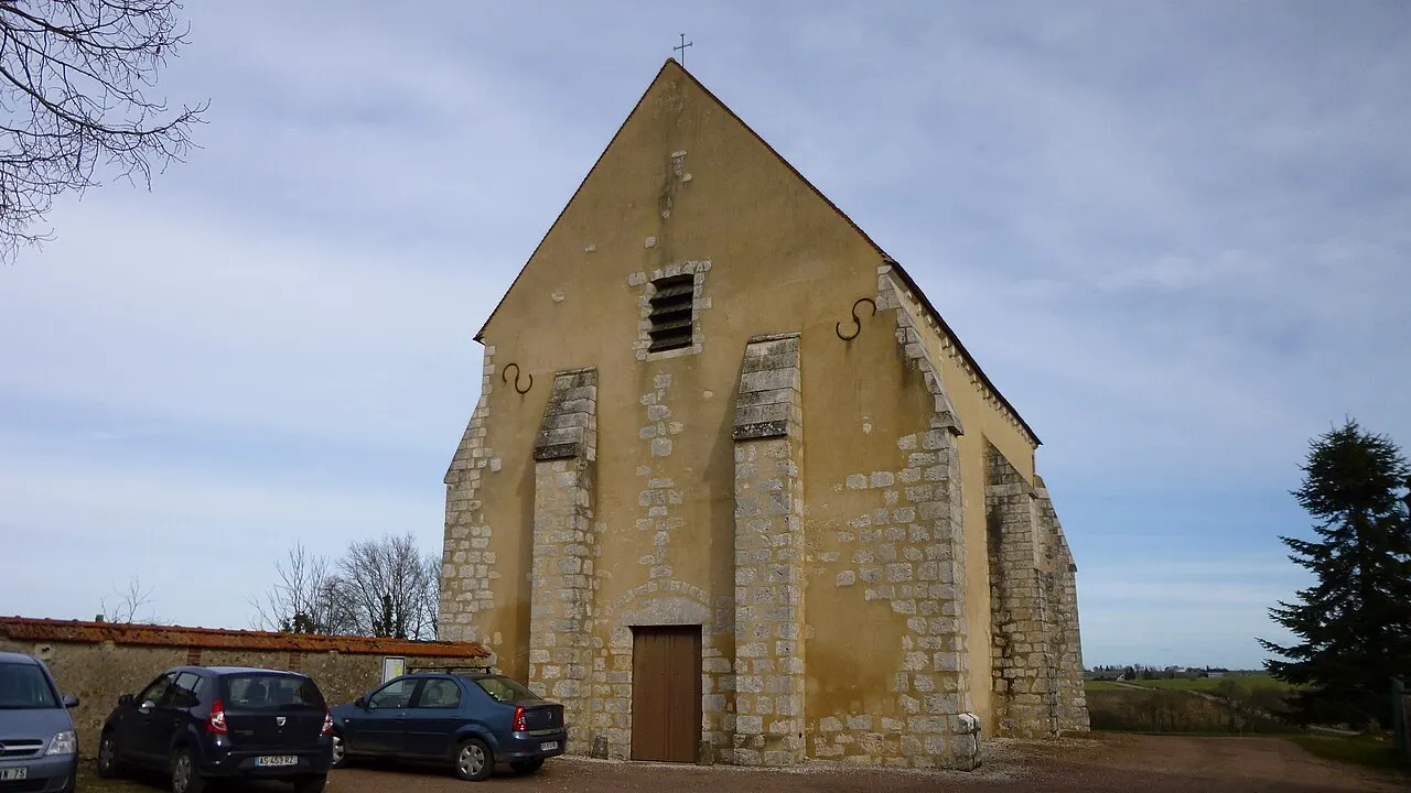 Chambeugle, Yonne, région Bourgogne, France. chapelle du XIIe siècle ayant fait partie d'une maison de Templiers dont Chambeugle était le…
