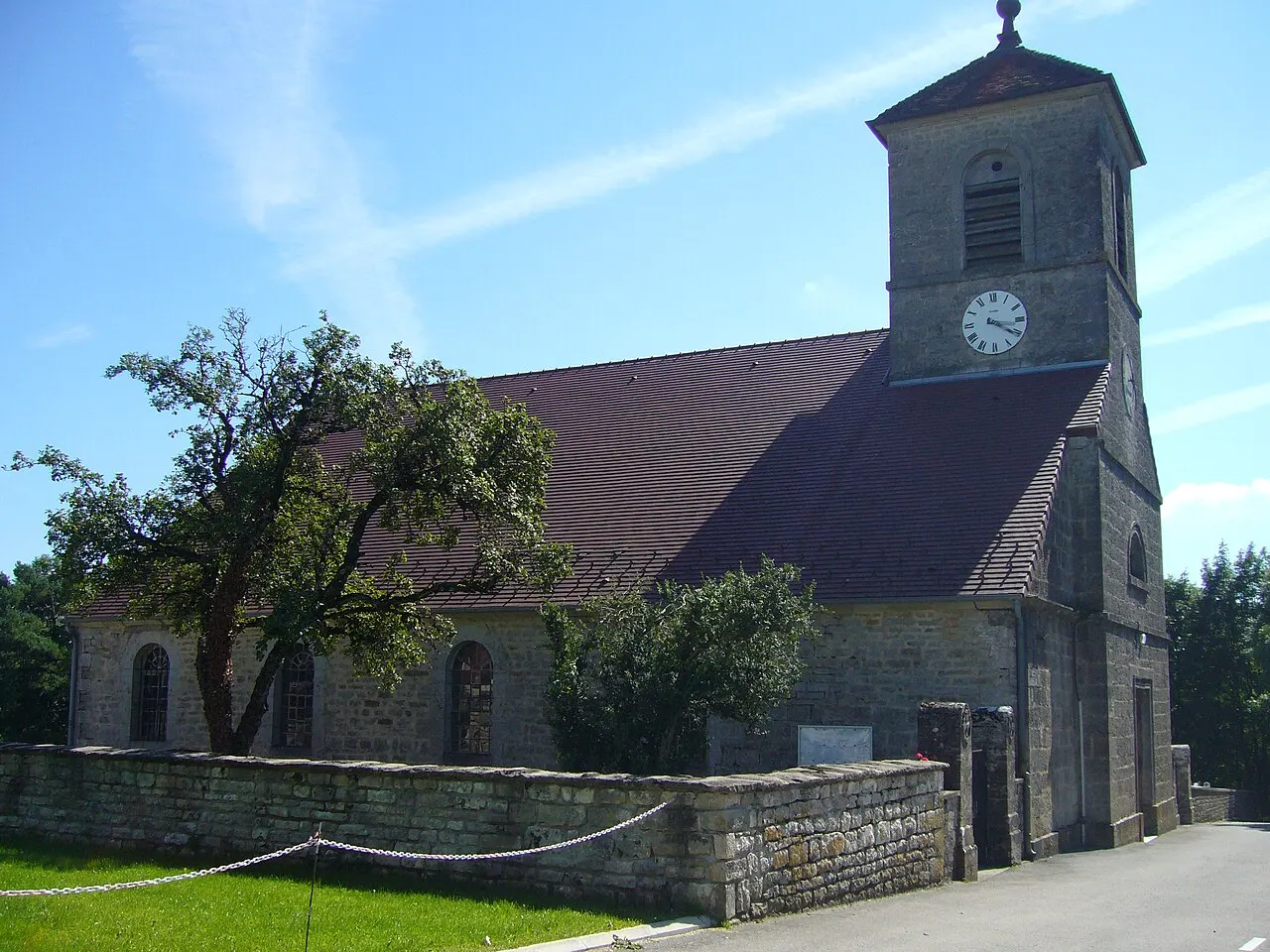 Eglise de Chamole, JUra, France