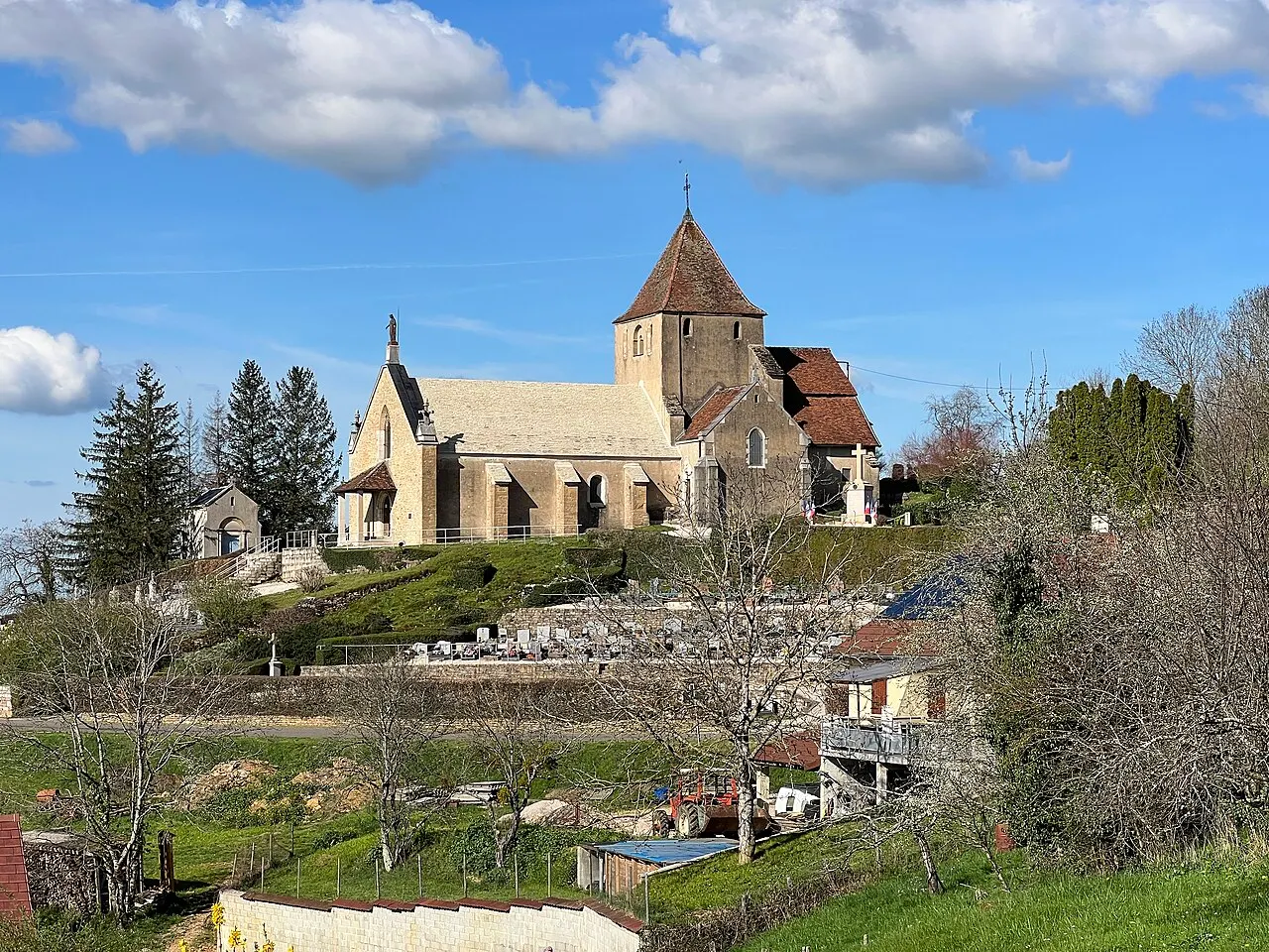 Église Saint-Martial de Champagnat (Saône-et-Loire).