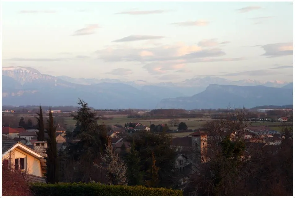 Vue du village de Colombe