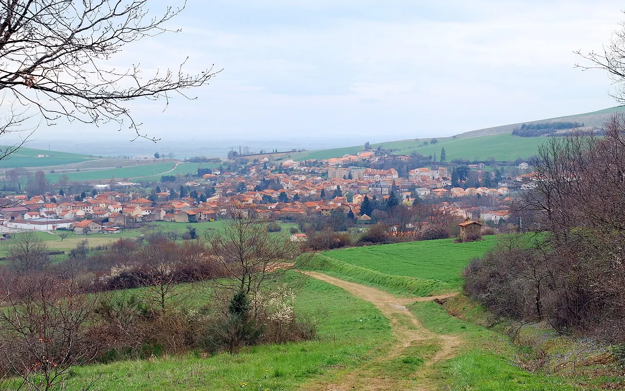 Combronde : vue générale (Puy-de-Dôme, France).