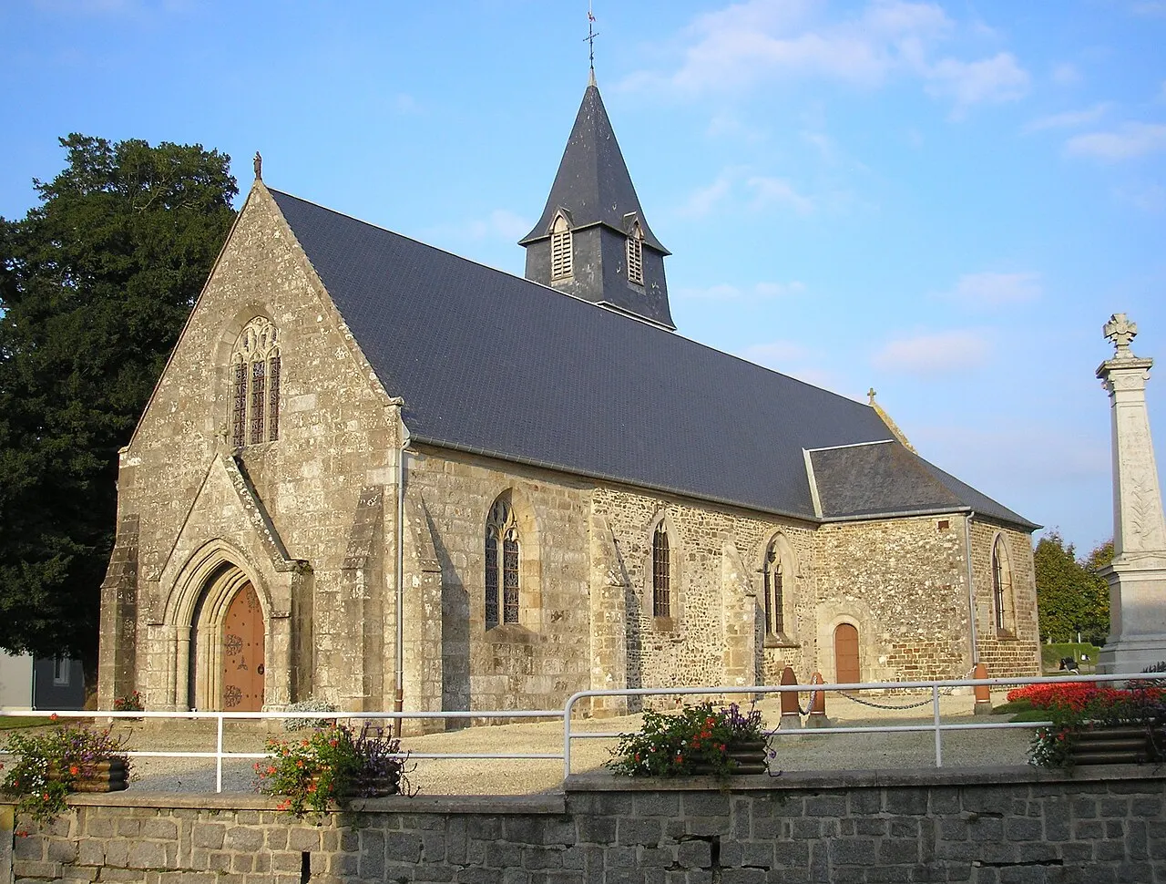 Courson (Normandie, France). L'église Notre-Dame.