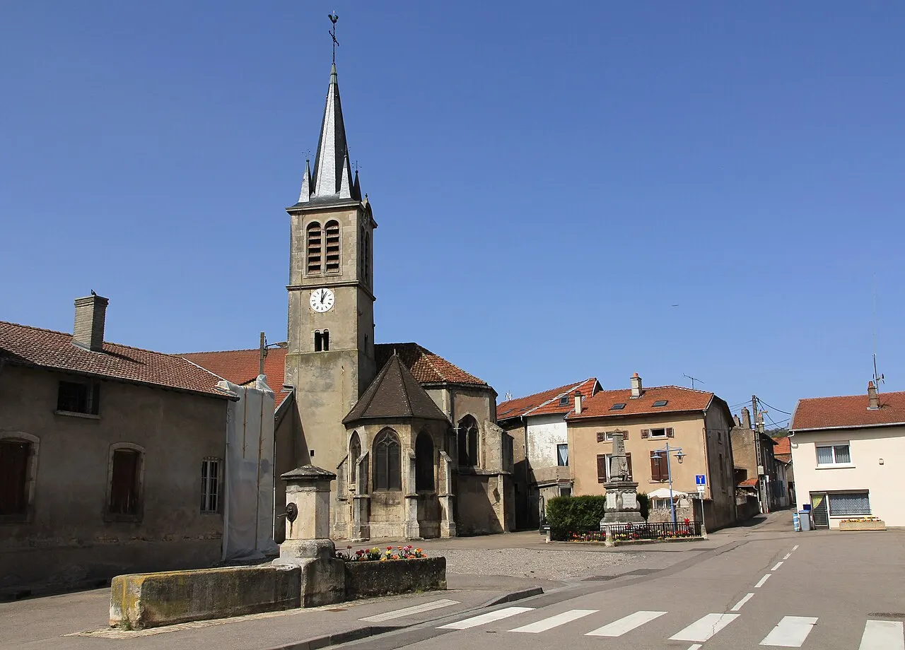 Église Saint-Léger de Custines chapelle, chœur, clocher, (Inscrit, 1926)