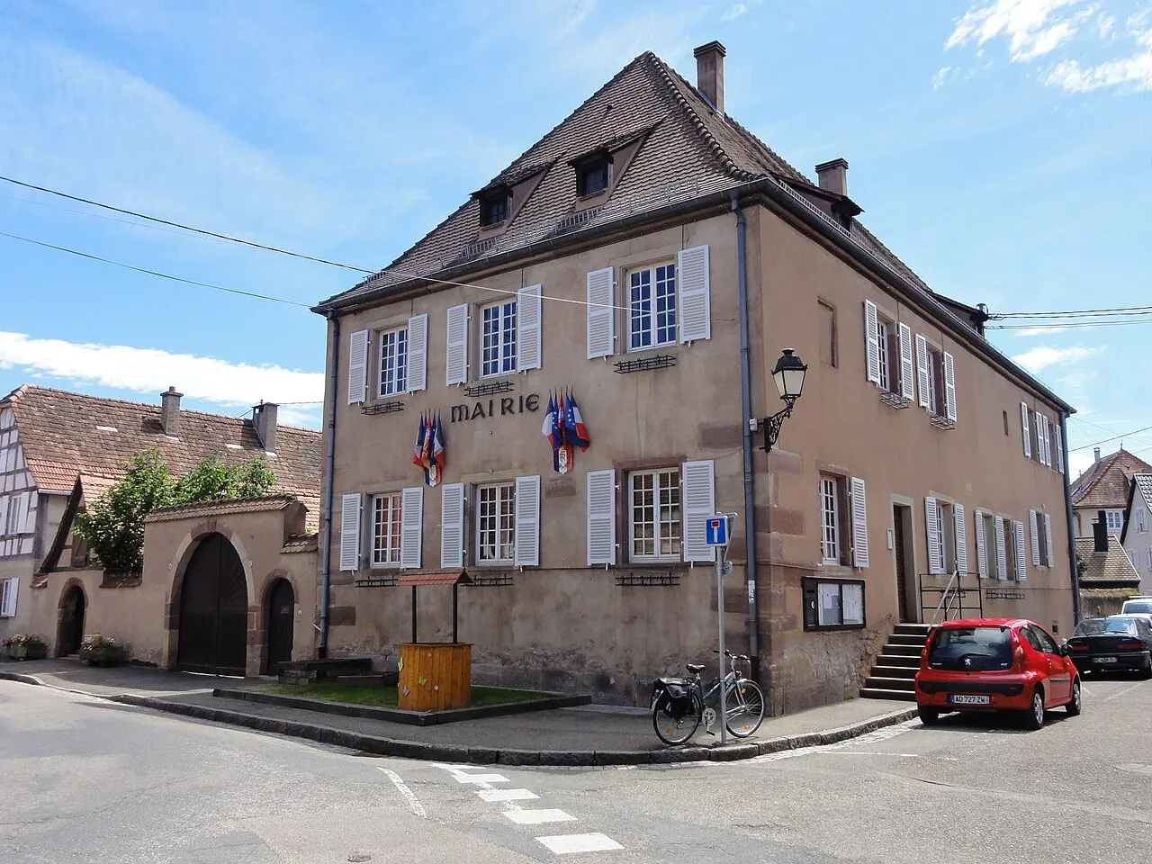 Alsace, Bas-Rhin, Dachstein, Ancien presbytère (XVIe-XVIIIe), actuellement mairie.