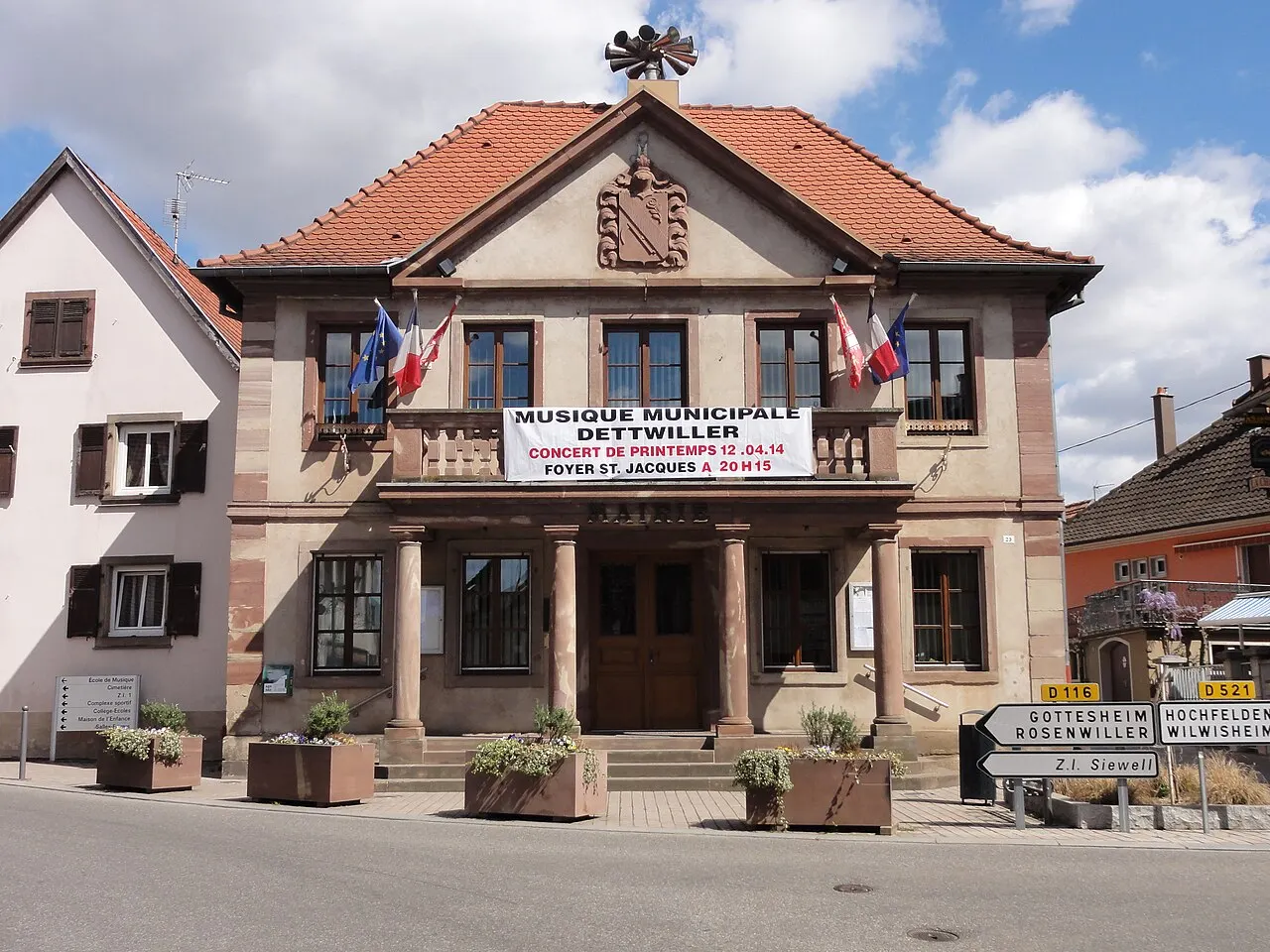 Alsace, Bas-Rhin, Dettwiller, Mairie (XIXe-XXe).