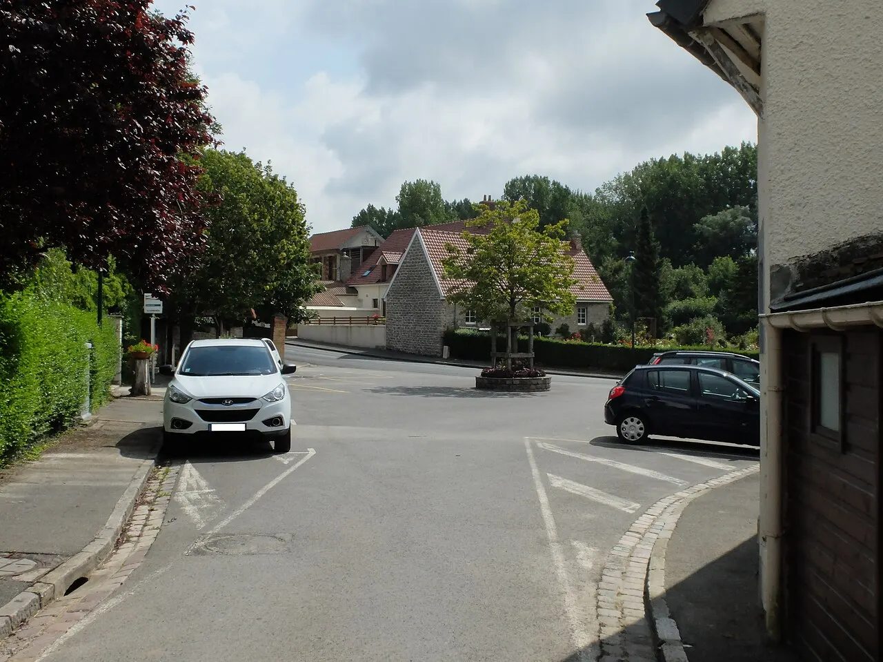 Vue de la place d'Echinghen.