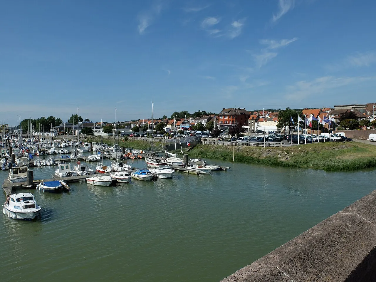 Vue du port d'Étaples.