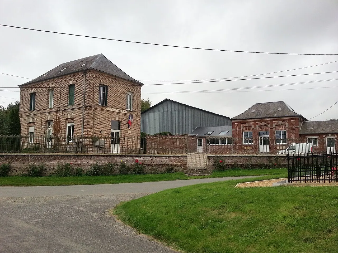 La Mairie et l'école de Fourcigny