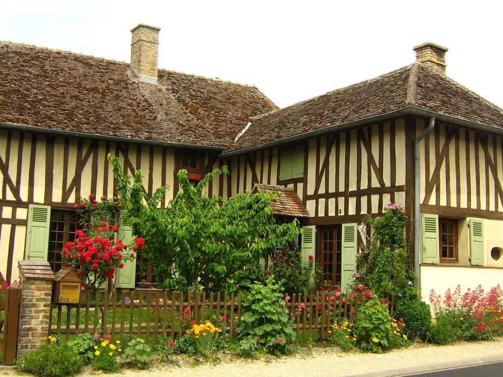 maisons à pans de bois de Géraudot