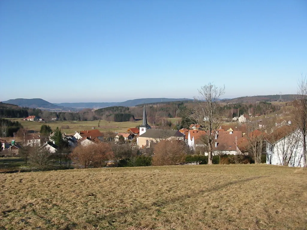 Gerbépal Commune des Vosges Panorama en direction de Corcieux Copyright © Christian Amet