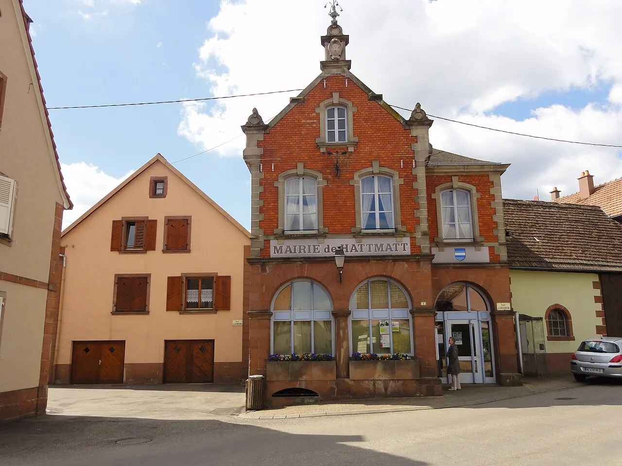 Alsace, Bas-Rhin, Hattmatt, Mairie.