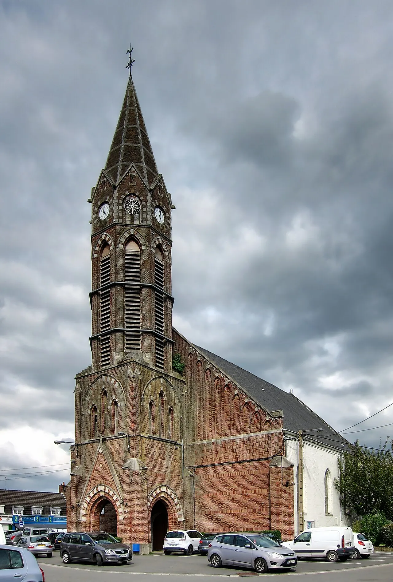 L'église Saint-Corneille de Hem (Nord).