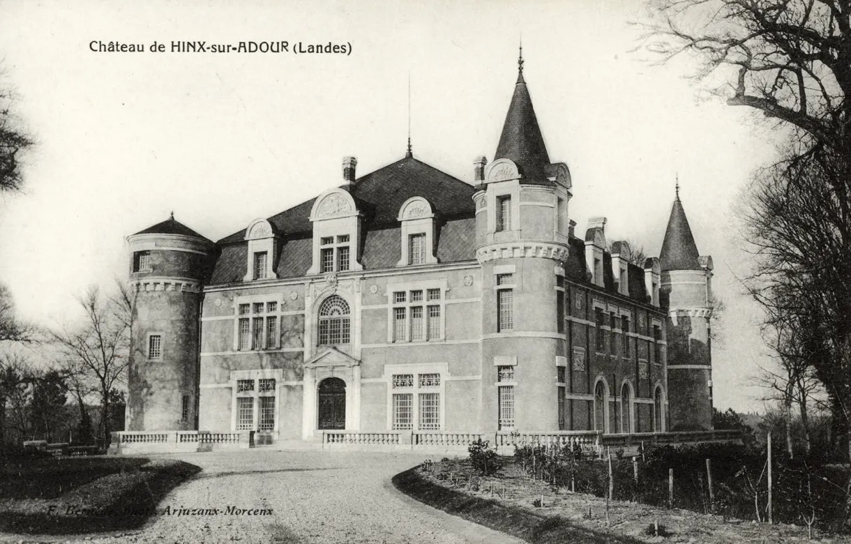 Carte postale du château de Hinx (Ferdinand Bernède, 1911-1920).