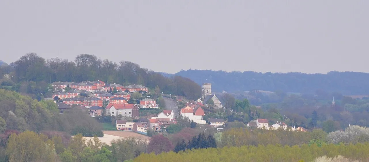 Depuis Divion, vue sur le haut d'Houdain