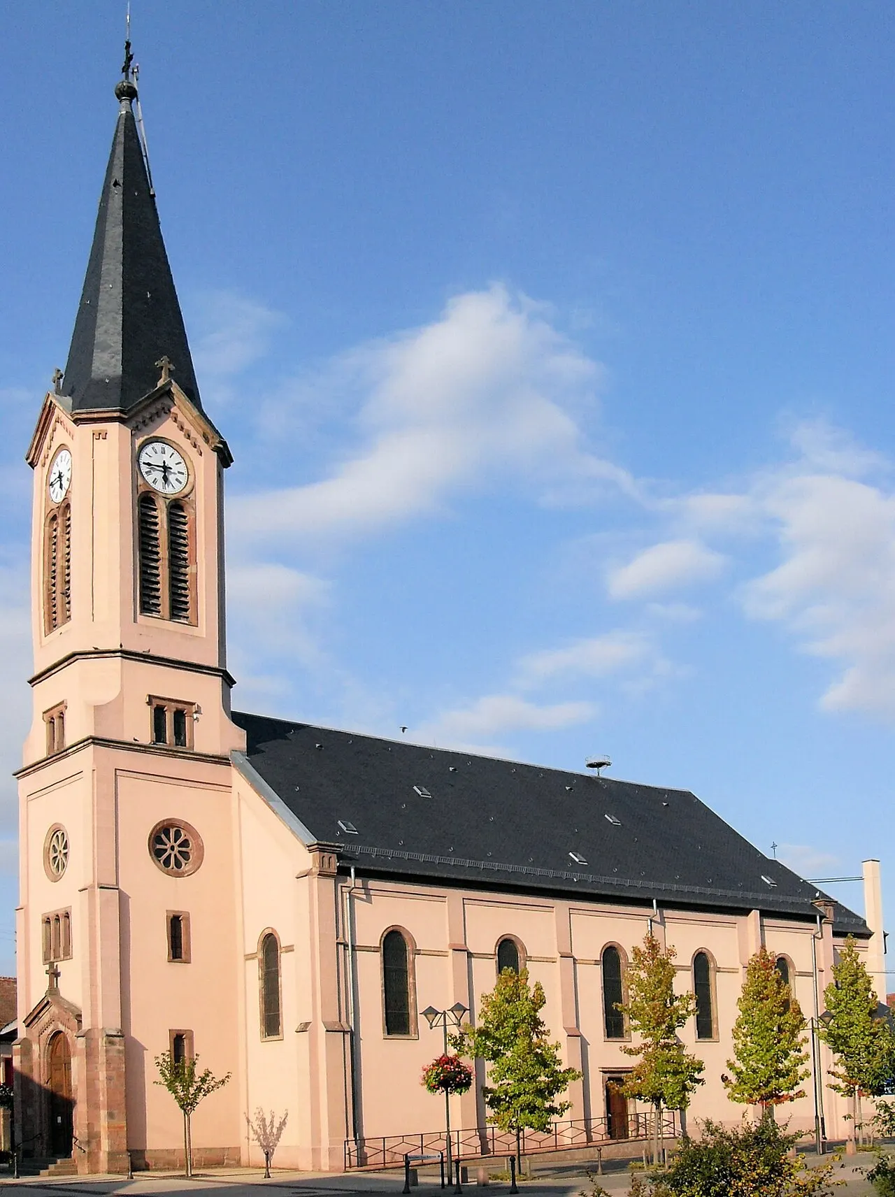 L'église Saint-Maurice à Houssen