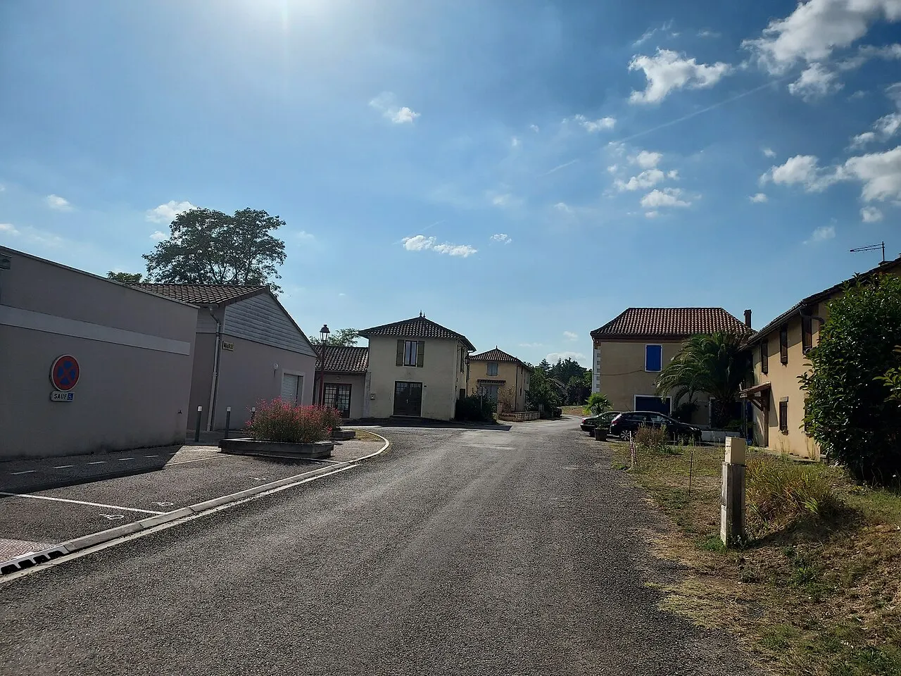 Le village de Laas vue depuis l'Est.