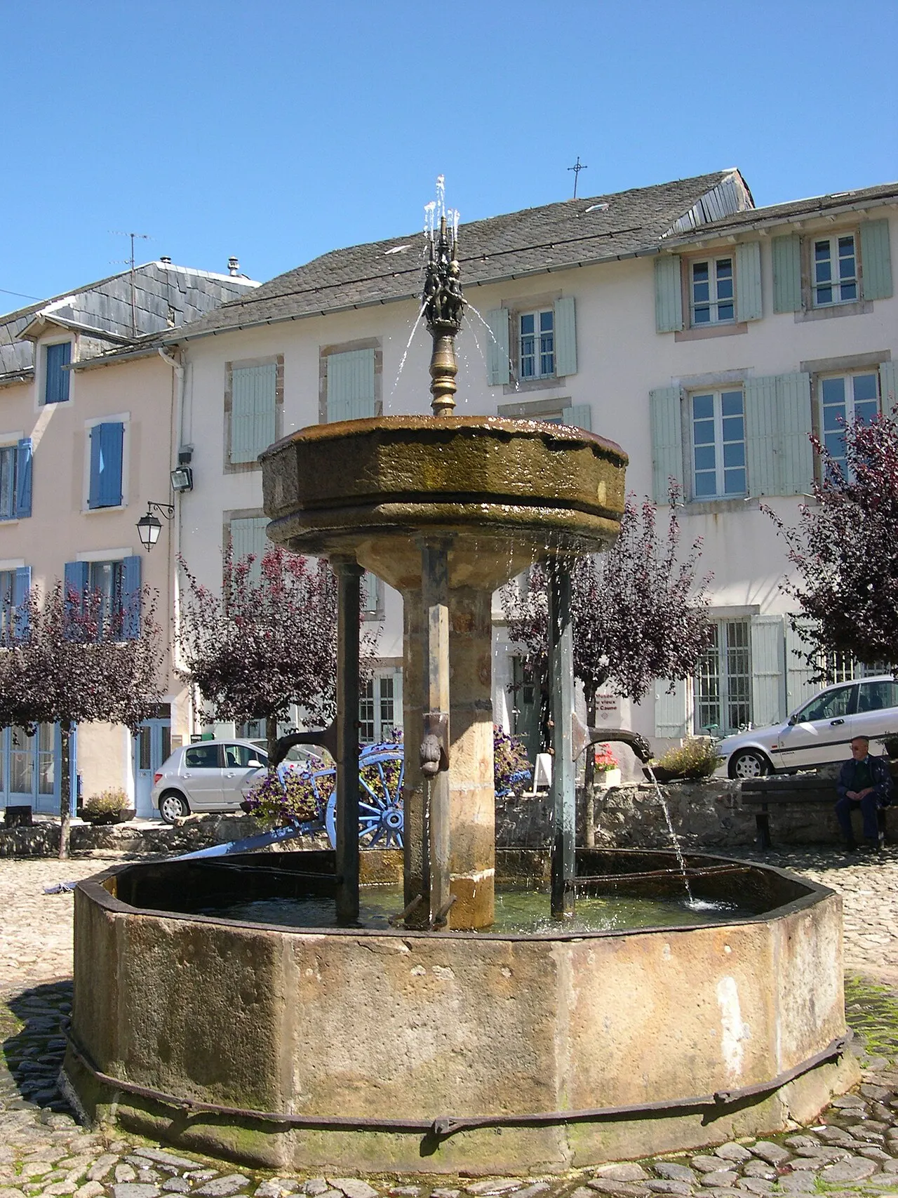 Lacaune (Tarn) - Fontaine des Pisseurs (XVIe siècle).