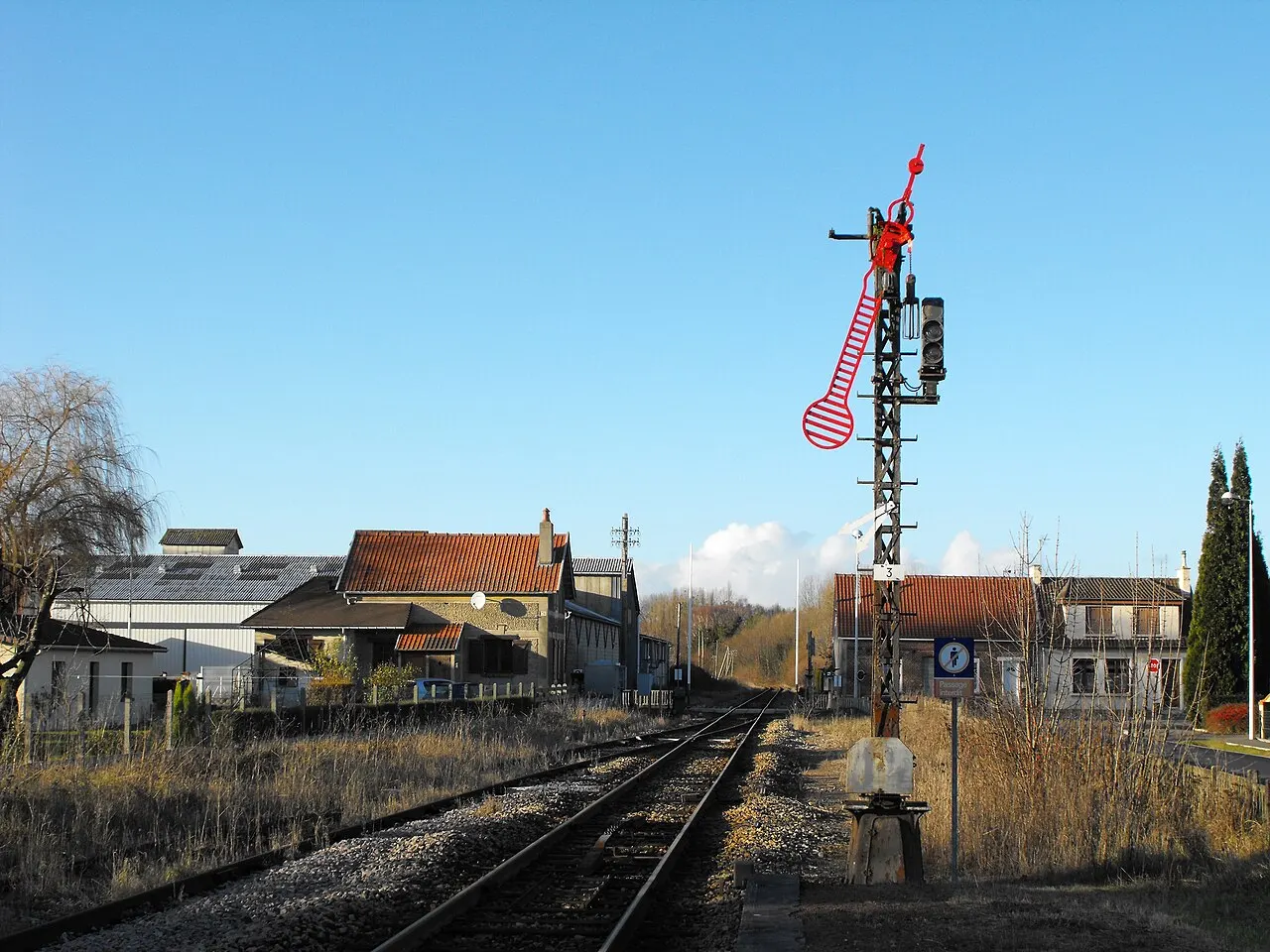Le sémaphore en gare de Longroy-Gamaches