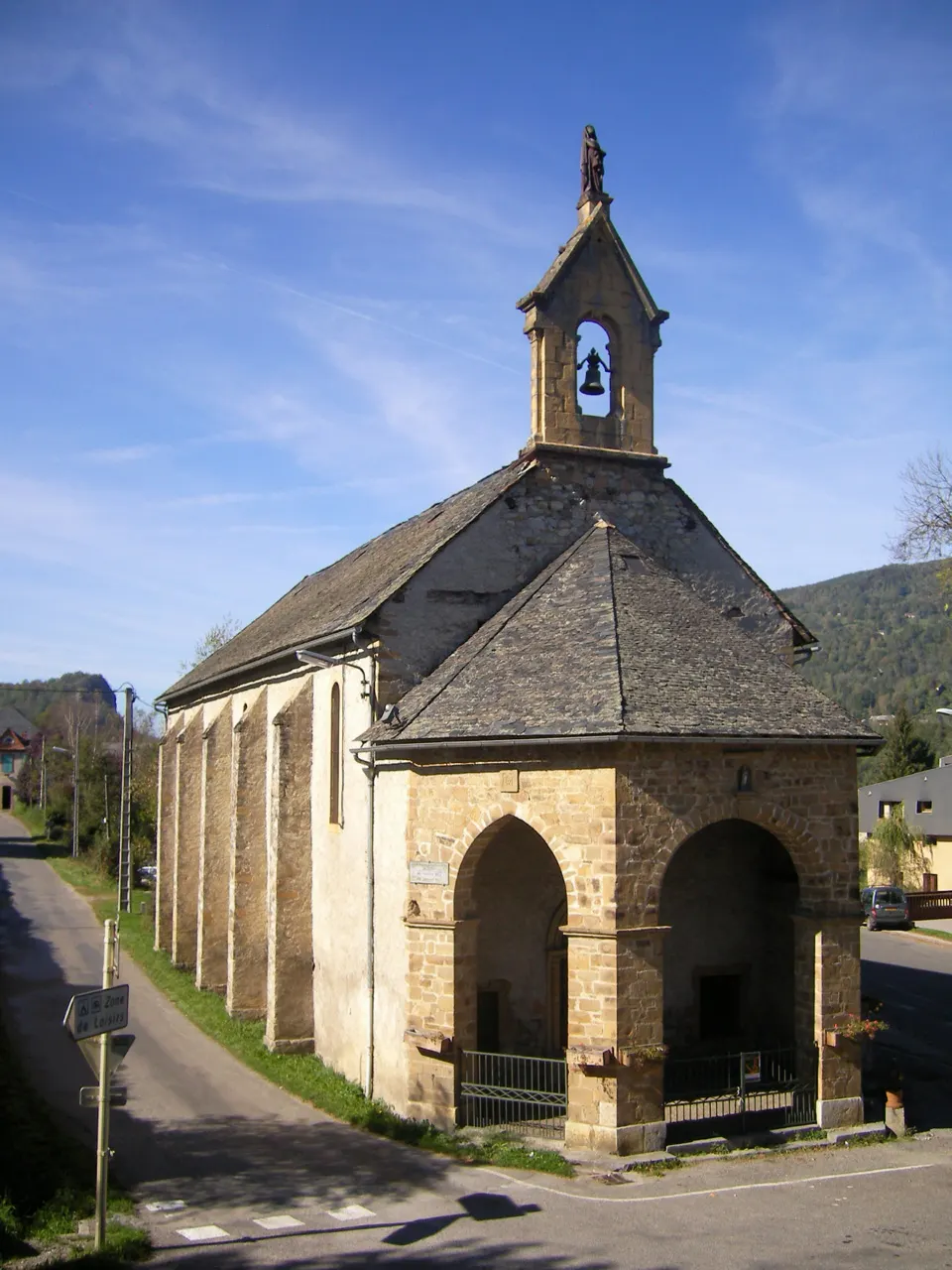 Chapelle de l'Ave Maria de Massat (Ariège, Midi-Pyrénées, France).