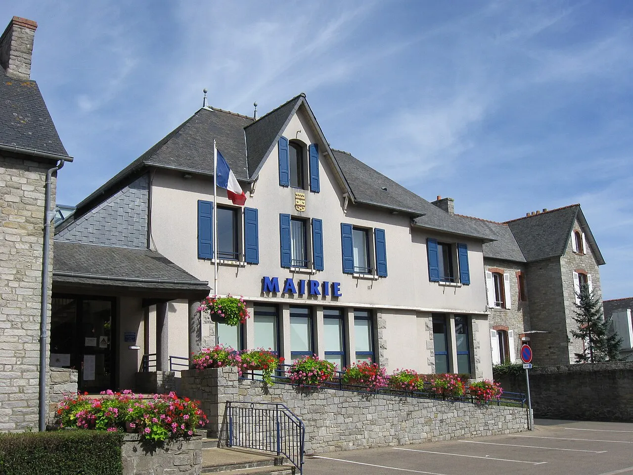Mairie de Matignon. (Côtes-d'Armor, région Bretagne).