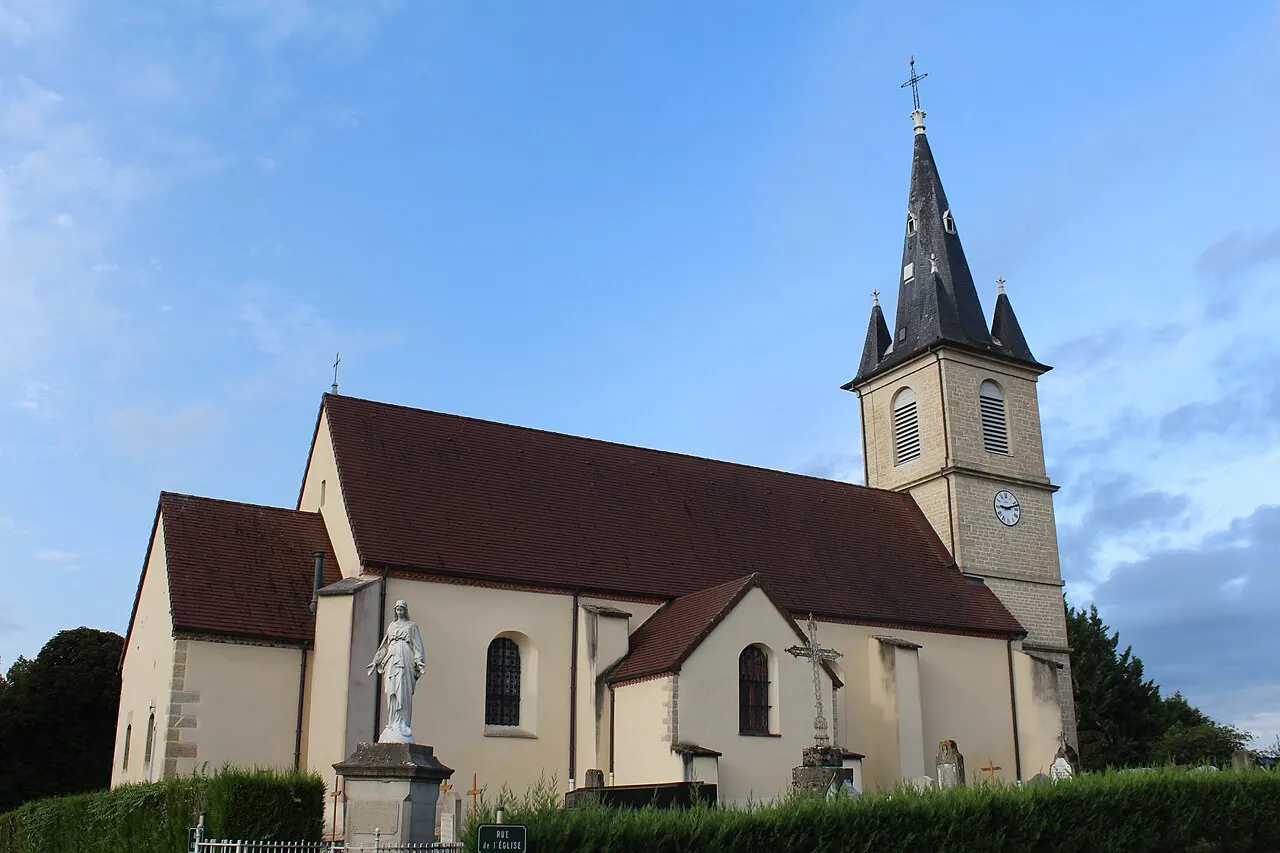 Église Saint-Valérien de Nance, Jura.