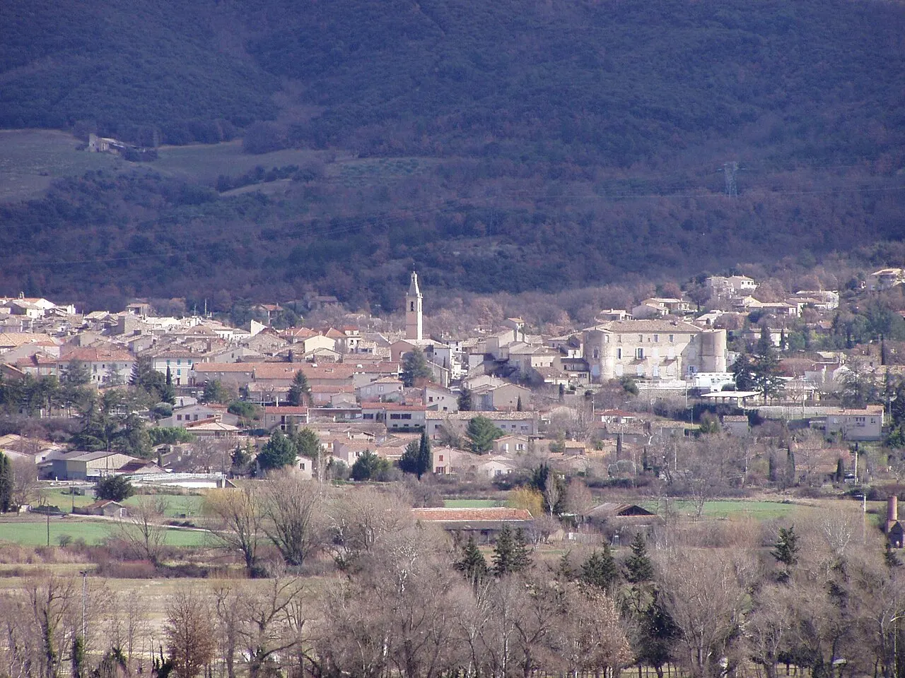 Ville d'Oraison (vue de La Brillanne)