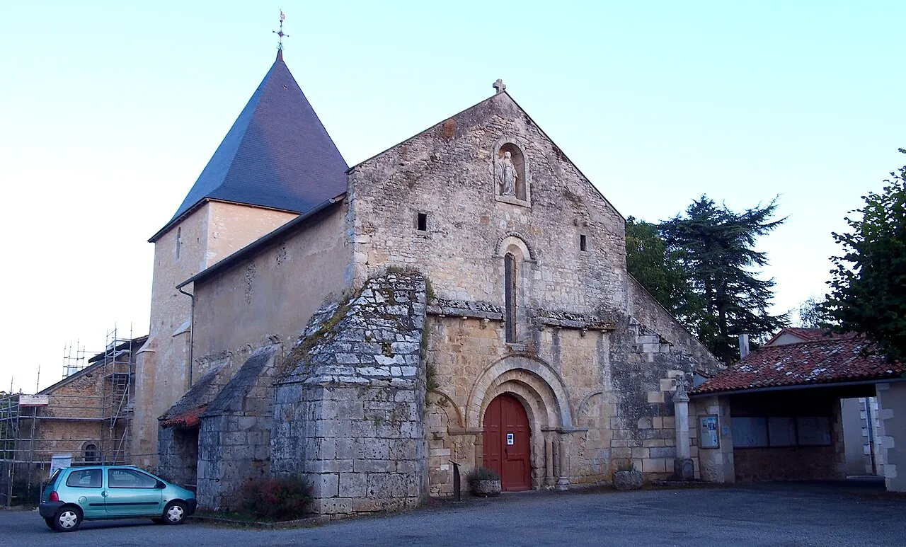 Payroux (Nouvelle-Aquitaine, France). L'église Notre-Dame.