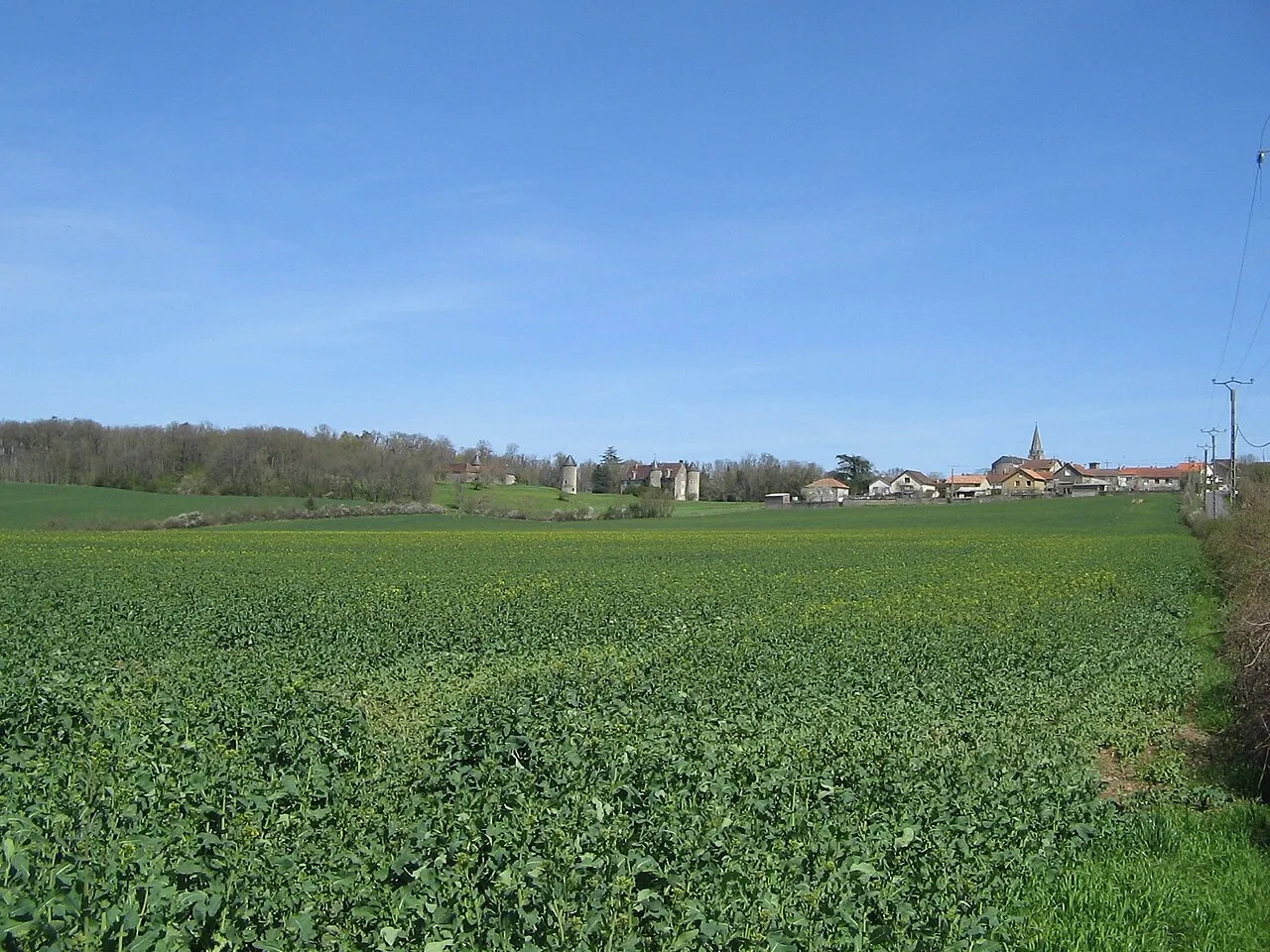 Le village de Persac en avril 2010