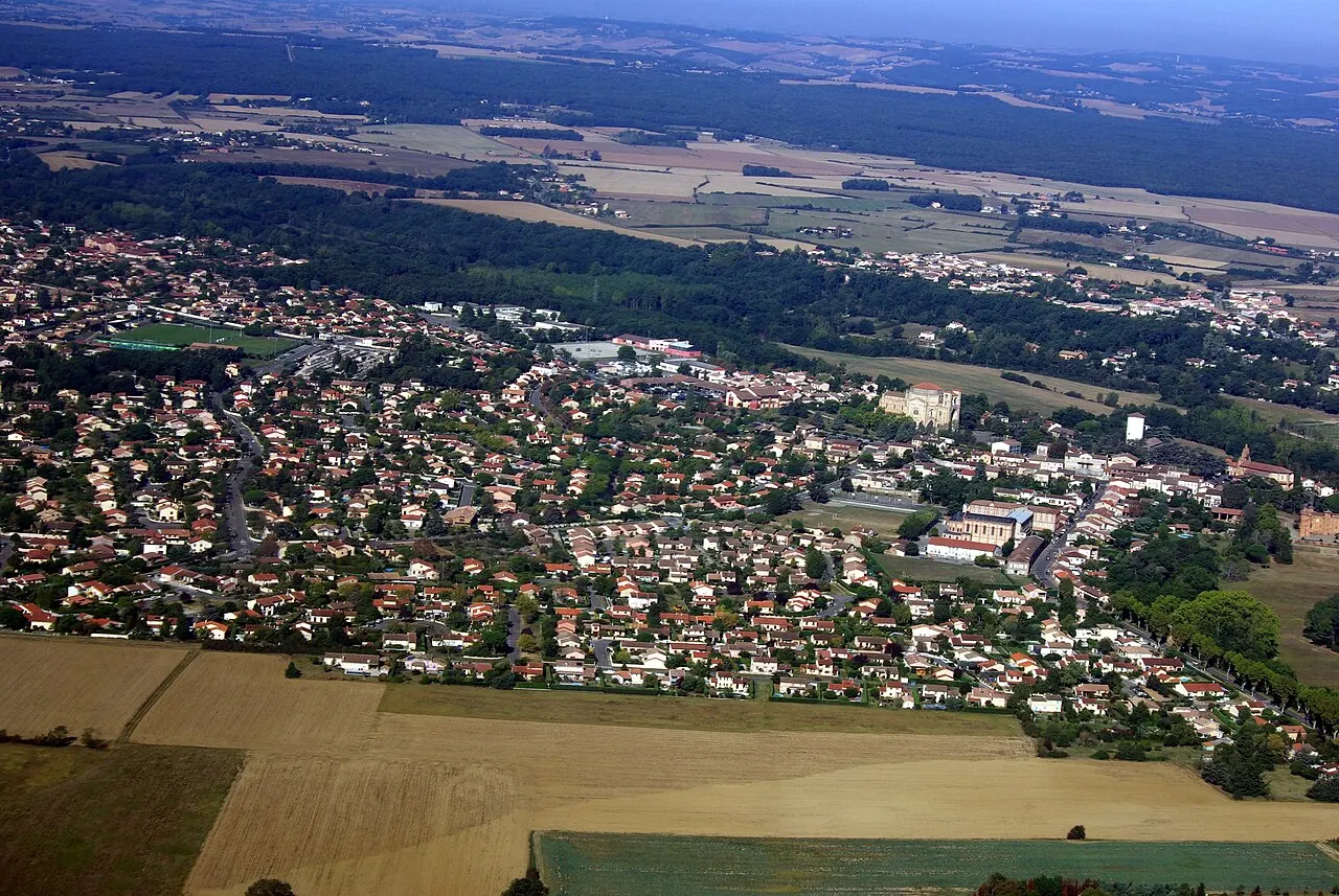 Vue aérienne de Pibrac.