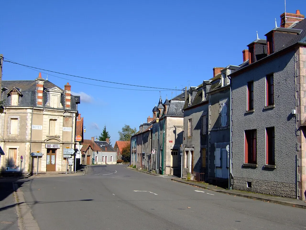 Le village de Préveranges - Photo amateur prise par moi-même