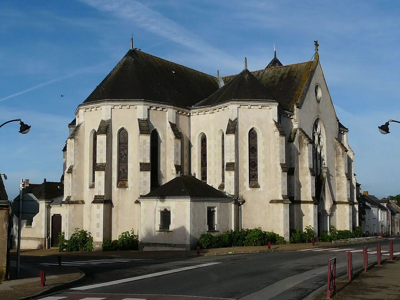 Vue de l'église de Puceul à l'angle Nord-Est