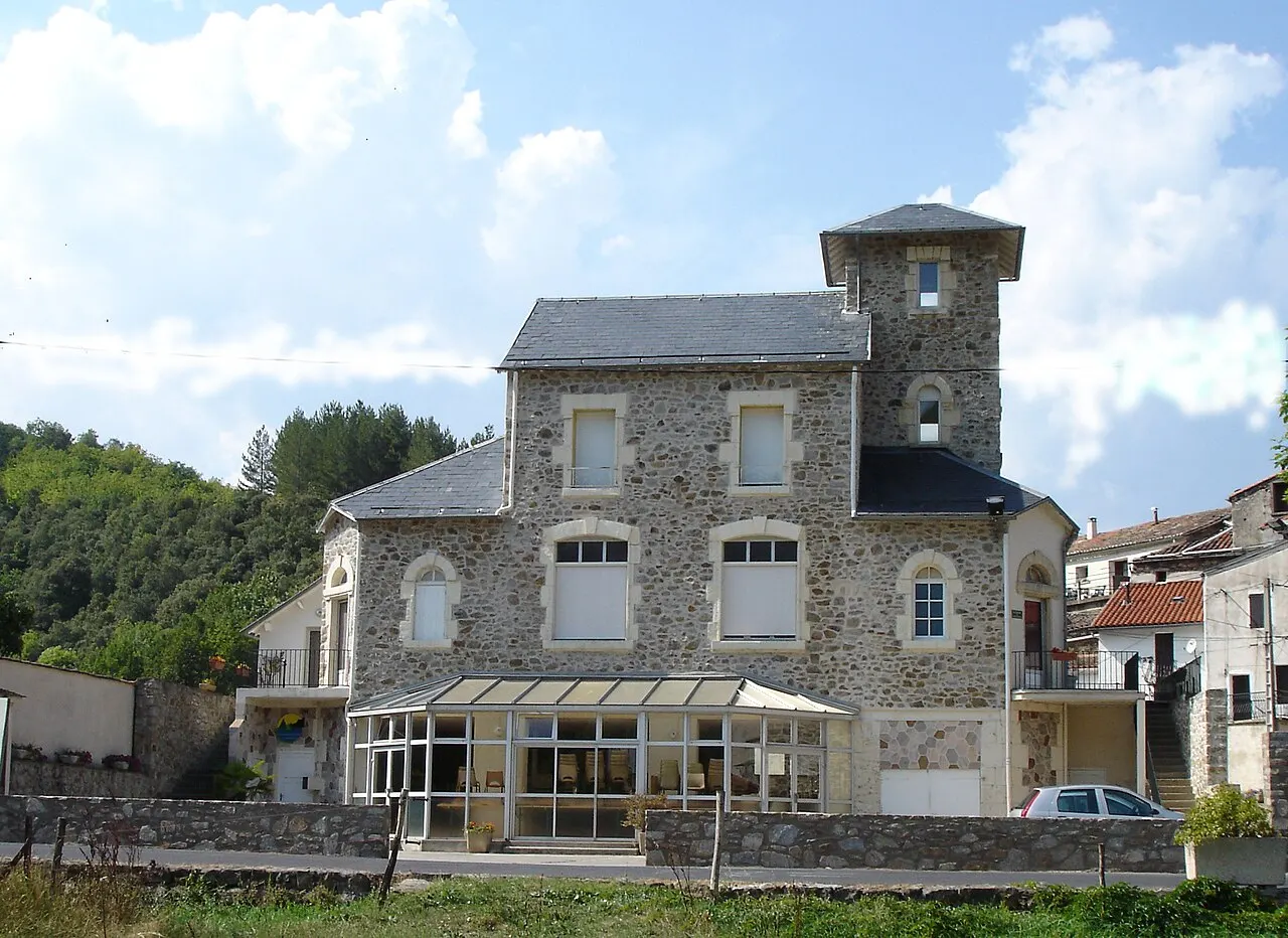 Rosis (Hérault, France) : La mairie.