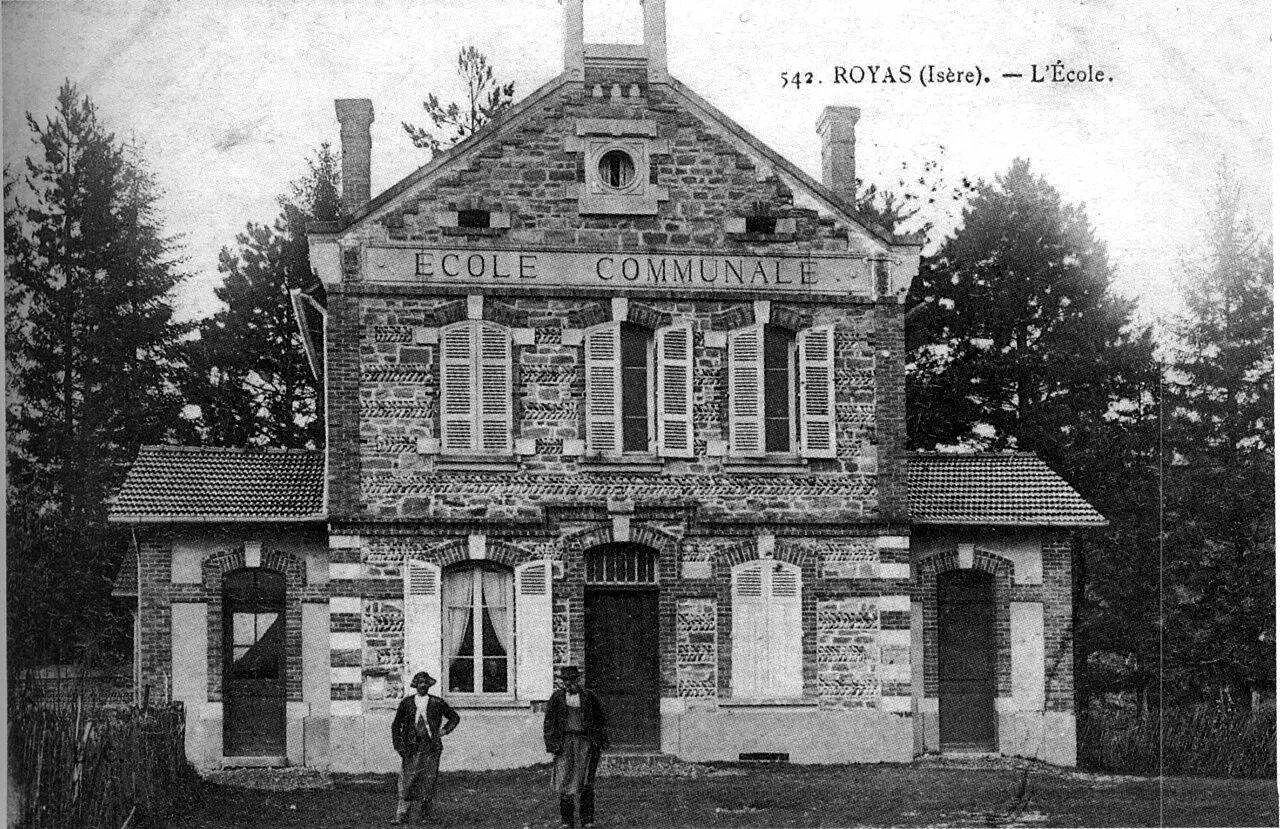 Royas, l'école en 1909