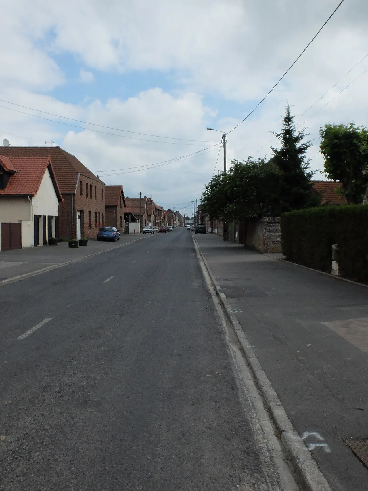 Vue d'une rue de Rumaucourt.