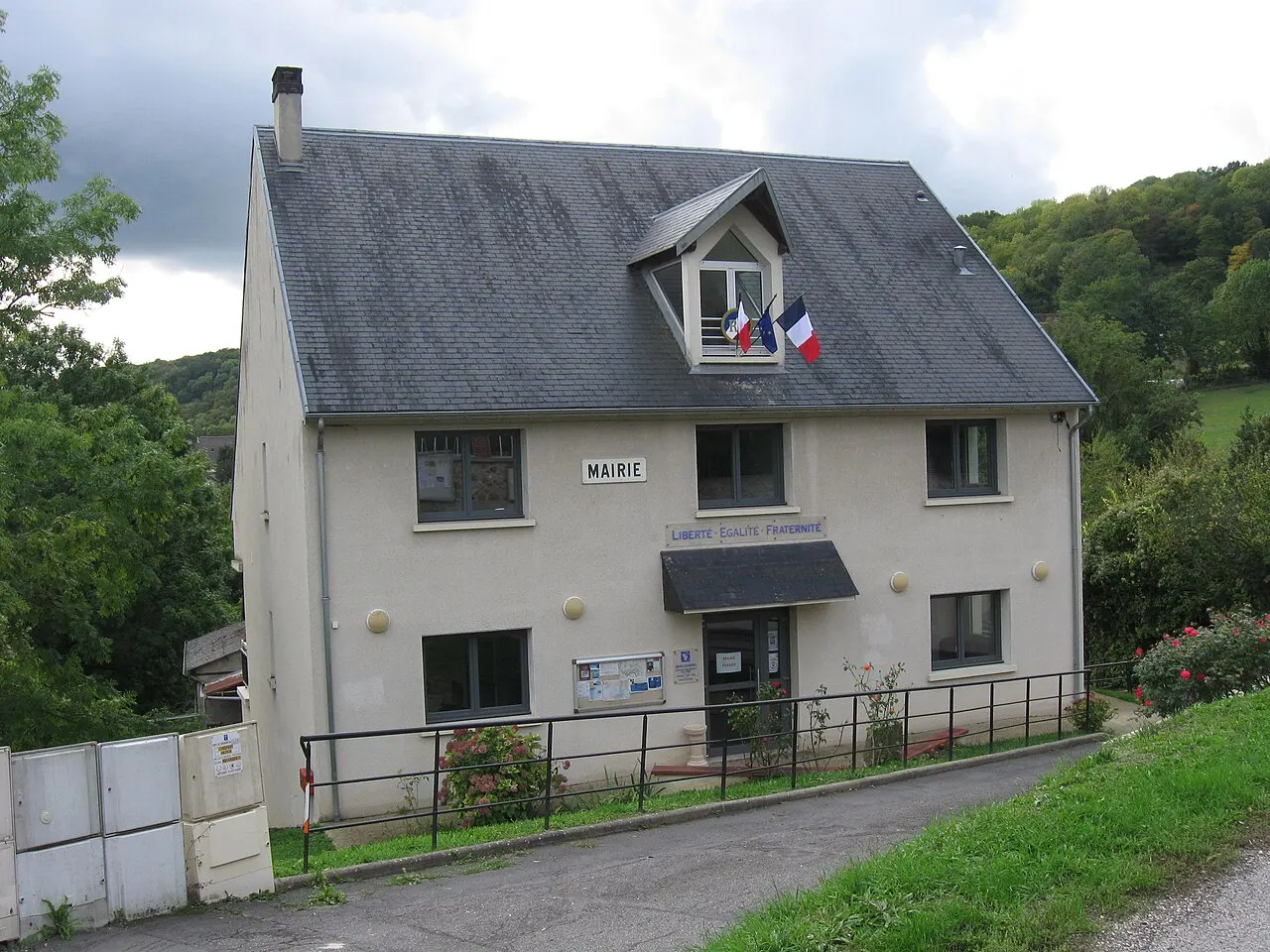 Mairie de Sainte-Aulde. (département de la Seine-et-Marne, région Île-de-France).