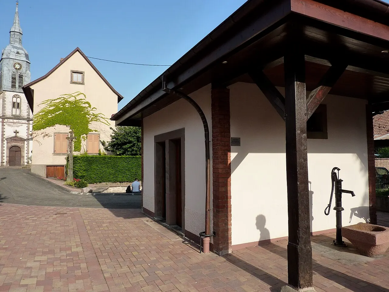 Bains de Saint Ulrich, Avenheim, Bas-Rhin, France.