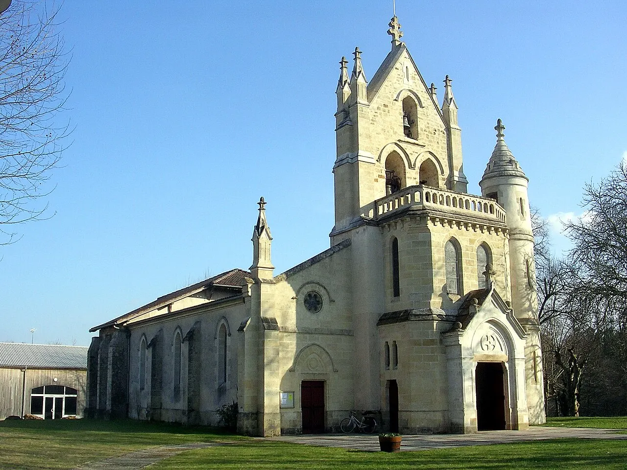 Eglise Saint-Jean-Baptiste de Sore, dans le département français des Landes