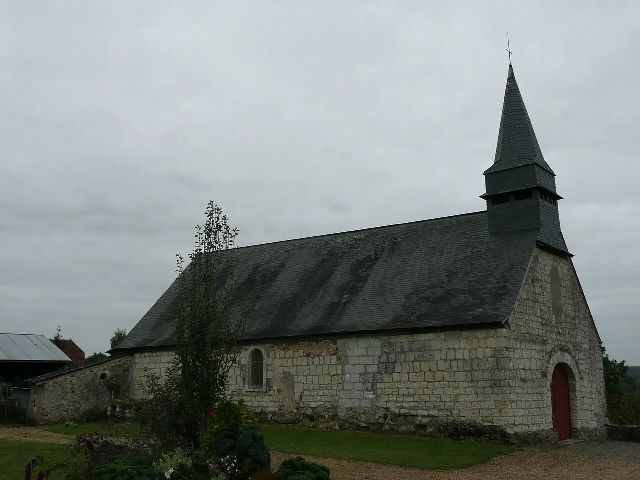 Chapelle de la Roche-Foulques à Soucelles (Maine-et-Loire, France).