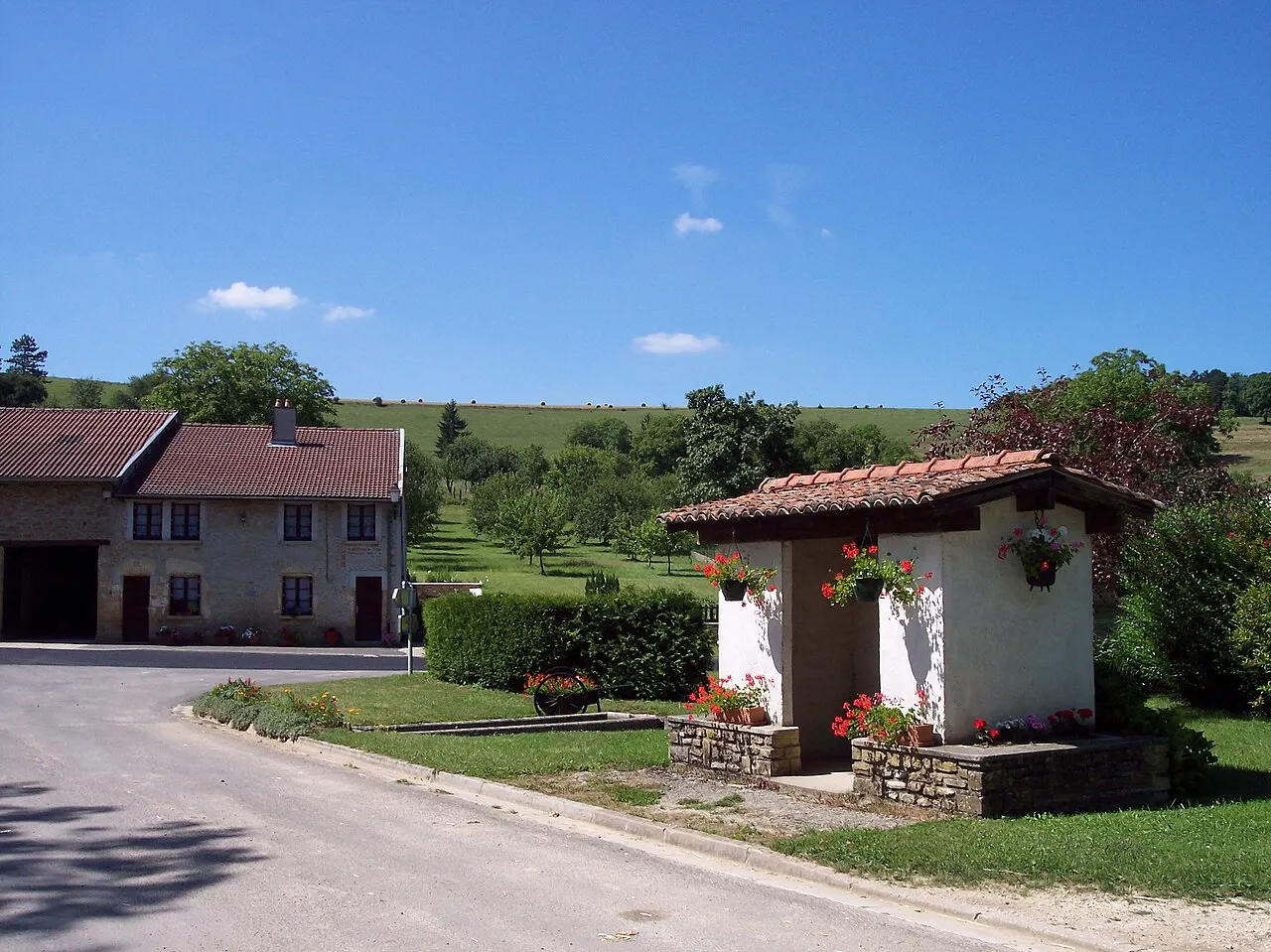 Le village de Tailly, département des Ardennes, France