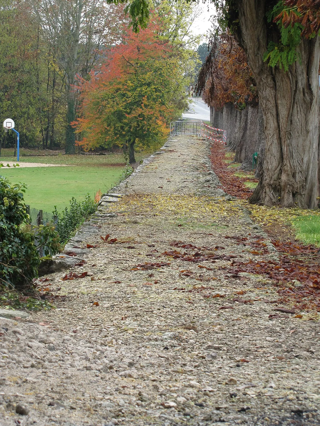 Partie de la voie romaine qui passe à Verdes (Loir-et-Cher, France)