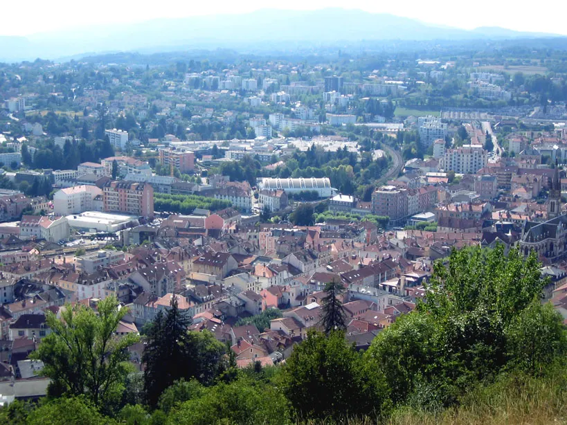 vue de Voiron (Isère) depuis le Bois joli.